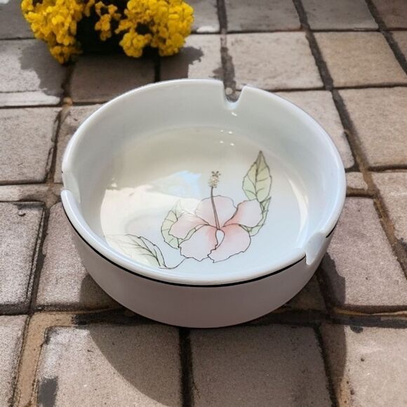 Pillivuyt Floral Ashtray Incense Burner Brush Holder Trinkets Porcelain France. - Picture 12 of 16